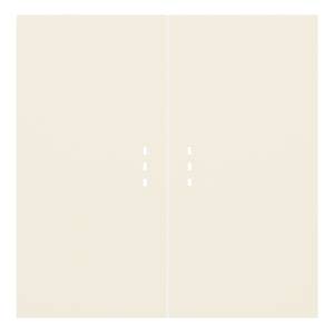 Клавиши для двухклавишного перекрестного выключателя с подсветкой Rikett 35615 MC кремовый сатин