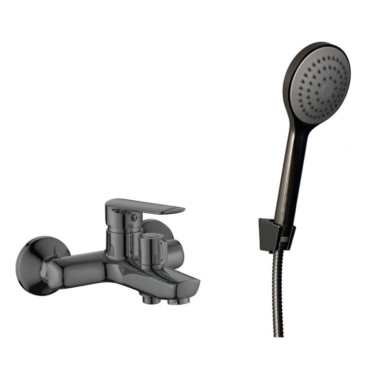 Смеситель для ванны Esko Lagos Gun Metal LG54GM оружейная сталь