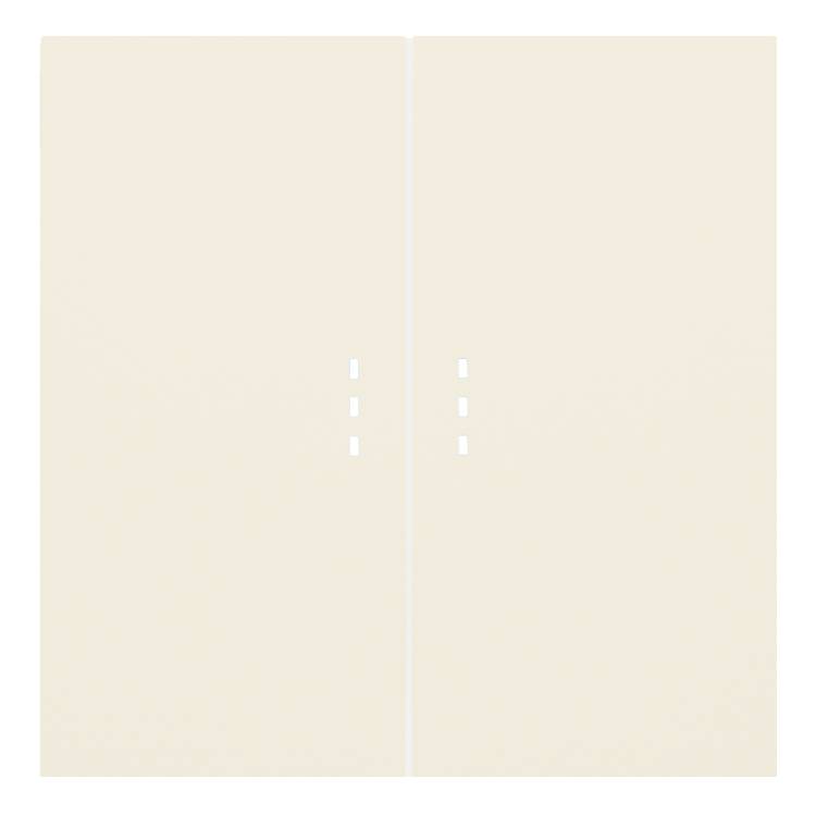 Клавиши для двухклавишного перекрестного выключателя с подсветкой Rikett 35615 MC кремовый сатин