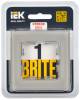 Рамка 1-постовая IEK Brite BR-M12-G-K30 дымчатый фото 7