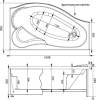 Акриловая ванна Aquanet Palma 00205537 170x90 R с каркасом фото 11