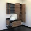 Тумба с раковиной Comforty Порто-75 00-00008926 дуб темно-коричневый фото 4