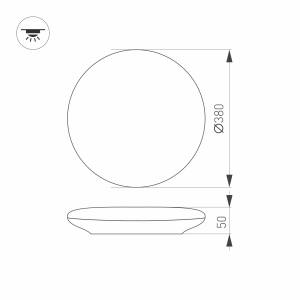 Накладной светильник Arlight Frisbee 030112