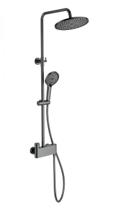 Душевая стойка Wonzon & Woghand WW-B3110-BGG с термостатом, темный графит