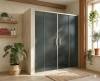 Душевая дверь в нишу MaybahGlass MGD-1822-5 профиль хром матовый, стекло графит матовый, 170x195
