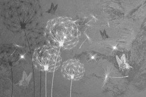 3D Фотообои Artegrafico «Мерцающие одуванчики» MS-011 канвас