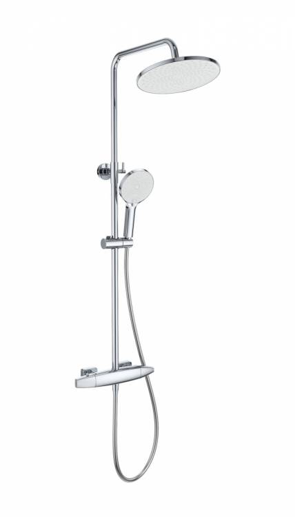 Душевая стойка Wonzon & Woghand WW-B3035-A1-CR с термостатом, хром