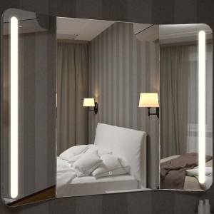 Зеркало Relisan Triple Vertical 100x80 с подсветкой