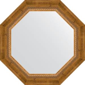 Зеркало Evoform Octagon BY 3673 53х53 см, состаренная бронза с плетением
