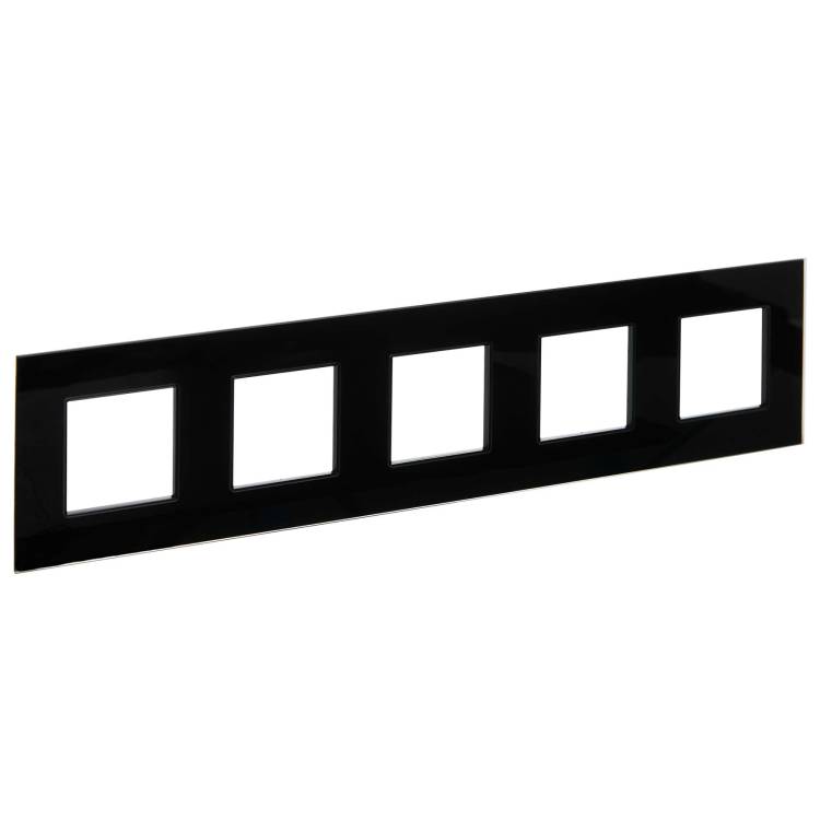 Рамка 5-постовая IEK Skandy SK-M52-G-K02 черный
