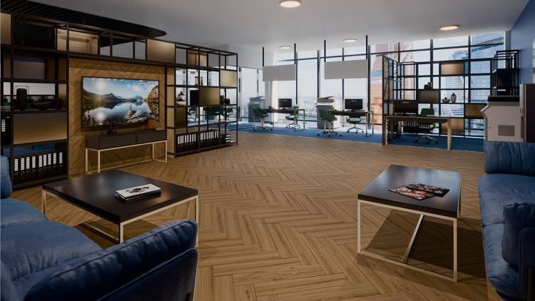 SPC Ламинат Damy Floor London 4/43 4V 5246-10 Лидс 615x123