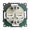 Розетка компьютерная 2-местная Stekker GLS00-7109-06 50008 фото 8