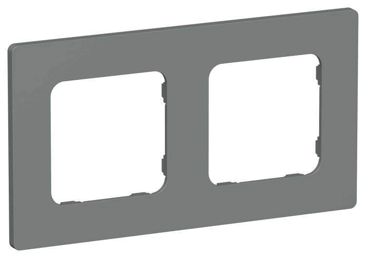 Рамка 2-постовая IEK Flite FI-M22-32-20-K80 мокрый асфальт