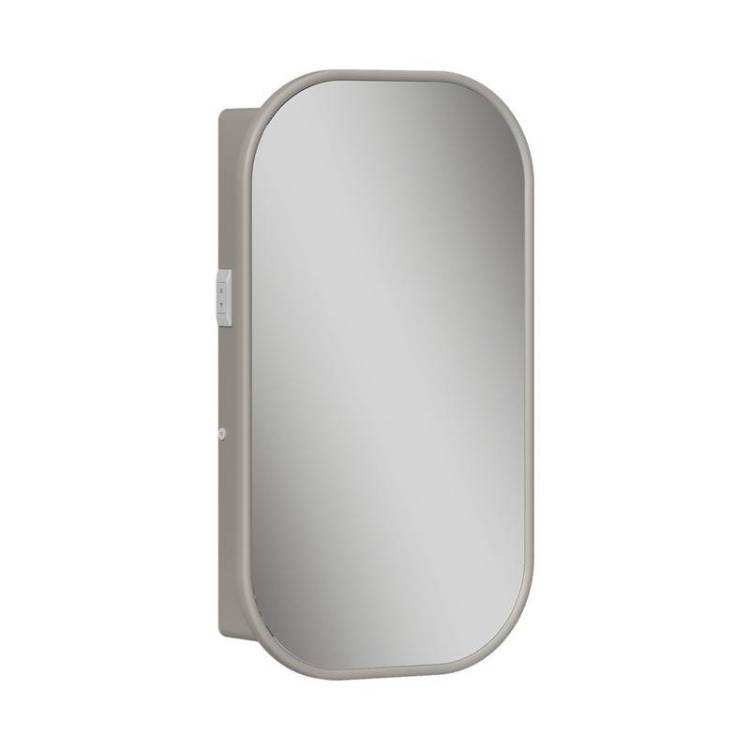 Зеркало-шкаф Equil Desert szDSRT.LED45.R/L-25 с подсветкой и розеткой, амарок, 80x45