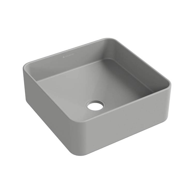 Раковина Aqueduto Espiral ESP0330 37x37, серый матовый