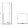 Душевой уголок Abber Eins AG06099B 90x195x90, профиль Черный фото 3
