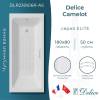 Чугунная ванна Delice Camelot DLR230616R-AS 180x80, с антискользящим покрытием, с отверстиями под ручки, без ножек