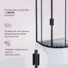 Душевой уголок AM.PM Gem W90G-401A090BT 90x90 стекло прозрачное, профиль черный матовый фото 6
