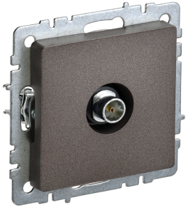 ТВ-розетка оконечная IEK Brite BR-A10-O-K45 темная бронза