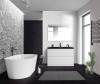 Тумба с раковиной Belbagno Albano ALBANO-1200-2C-PIA-BL 120x45x81 Bianco Lucido напольная с двумя выкатными ящиками фото 14