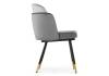 Стул Woodville Penelopa 15415 dark gray / light gray / black / gold фото 3