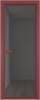 Межкомнатная дверь Profil Doors 1 AV цвет профиля Красный антрацит, стекло безопасное 6 мм тонированное 600x2000