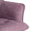 Кресло Tetchair Lutz 25406 VT shape wood rose, велюр, букле, вращающееся фото 8