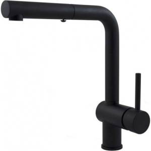 Смеситель для кухни Paffoni Light LIG285NO-MET с поворотным изливом, черный матовый