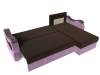 Диван угловой Лига диванов Меркурий Лайт 112976 Коричневый фото 7