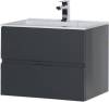 Тумба с раковиной Aquanet Алвита 70 213093 серый антрацит, 531x700x450 фото 4