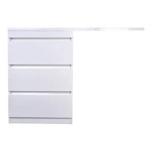 Тумба с раковиной Style line Даллас 100 АА00-000069 напольная, Люкс белая