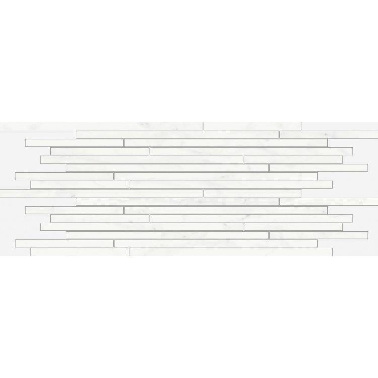 Мозаика Italon Шарм Делюкс 610110000638 Бьянко Микеланжело Стрип Люкс 26x75