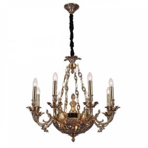 Подвесная люстра Lucia Tucci Firenze 1781.8.2 Antique Gold