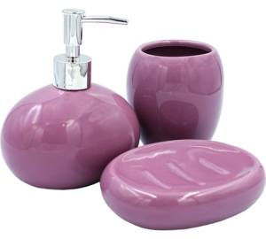 Набор аксессуаров для ванны Bath Plus Lilla W-CE0082IA-SET3W сиреневый