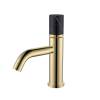 Смеситель для раковины Boheme Stick 121-G-MR-BLACK Gold Mramor Black