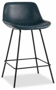 Стул полубарный Stool Group Деймон AV 463-Pbl-08(PP) экокожа тёмно-синий