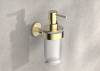 Диспенсер для мыла Abber Pol 316 AA195A9BG с держателем, брашированное светлое золото фото 2