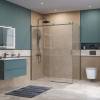 Душевой уголок BelBagno SOFT_CLOSE-2-AH-1-160/90-C-GM профиль оружейная сталь, стекло прозрачное, 160x90x200 фото 3