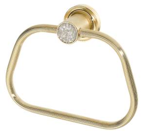 Полотенцедержатель Boheme Royal Cristal 10925-G-B кольцо Black Gold