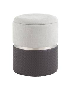 Пуф Stool Group Кэрри 19A060CHHP-23-31 серо-черный с ящиком