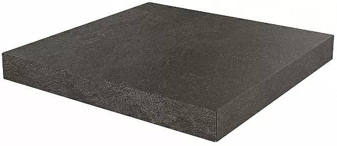 Ступень Kerama Marazzi Про Стоун DD600720R\GCA угловая клееная черный 33x33