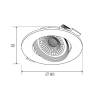 Светодиодный точечный светильник Luminarte Lumin Arte LDL01-7W-R-3К фото 6