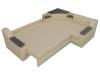Угловой диван Лига Диванов Тесей 107642 правый угол Бежевый 254/184/74 фото 7
