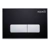 Кнопка смыва AQUAme AQM4104B акрил, черный