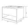 Тумба с раковиной 1MarKa Penta 37x37 белый глянец фото 6