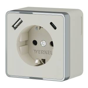 Розетка с заземлением Werkel Gallant W5071703