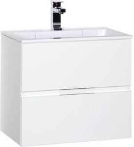 Тумба с раковиной Aquanet Алвита 60 213095 белый, 531x600x450