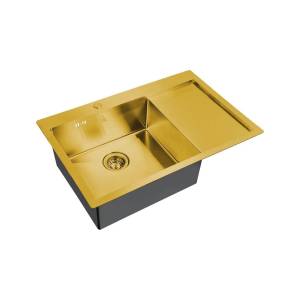 Кухонная мойка Zorg Steel Hammer SH 7851-L BRONZE бронза