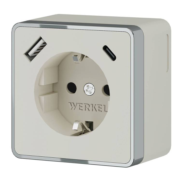 Розетка с заземлением Werkel Gallant W5071703