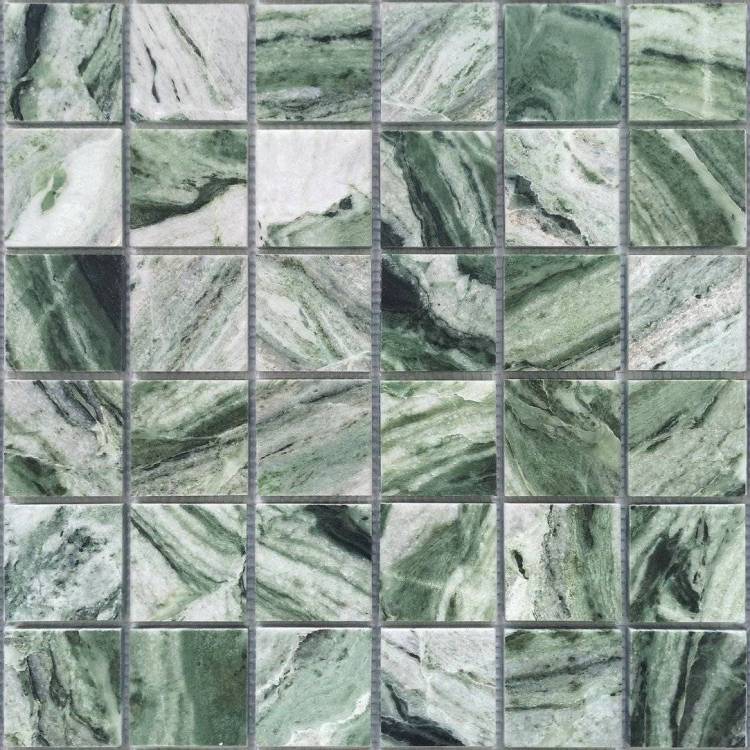 Мозаика LeeDo Pietrine 7 Onice Verde Oliva Pol (4.8x4.8) 30.5x30.5